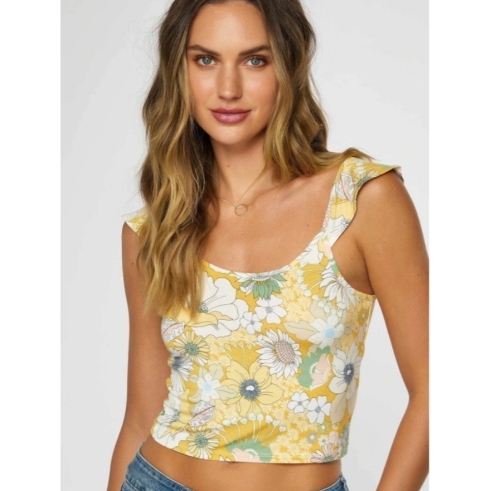 NWT O'Neill Andy Floral Top